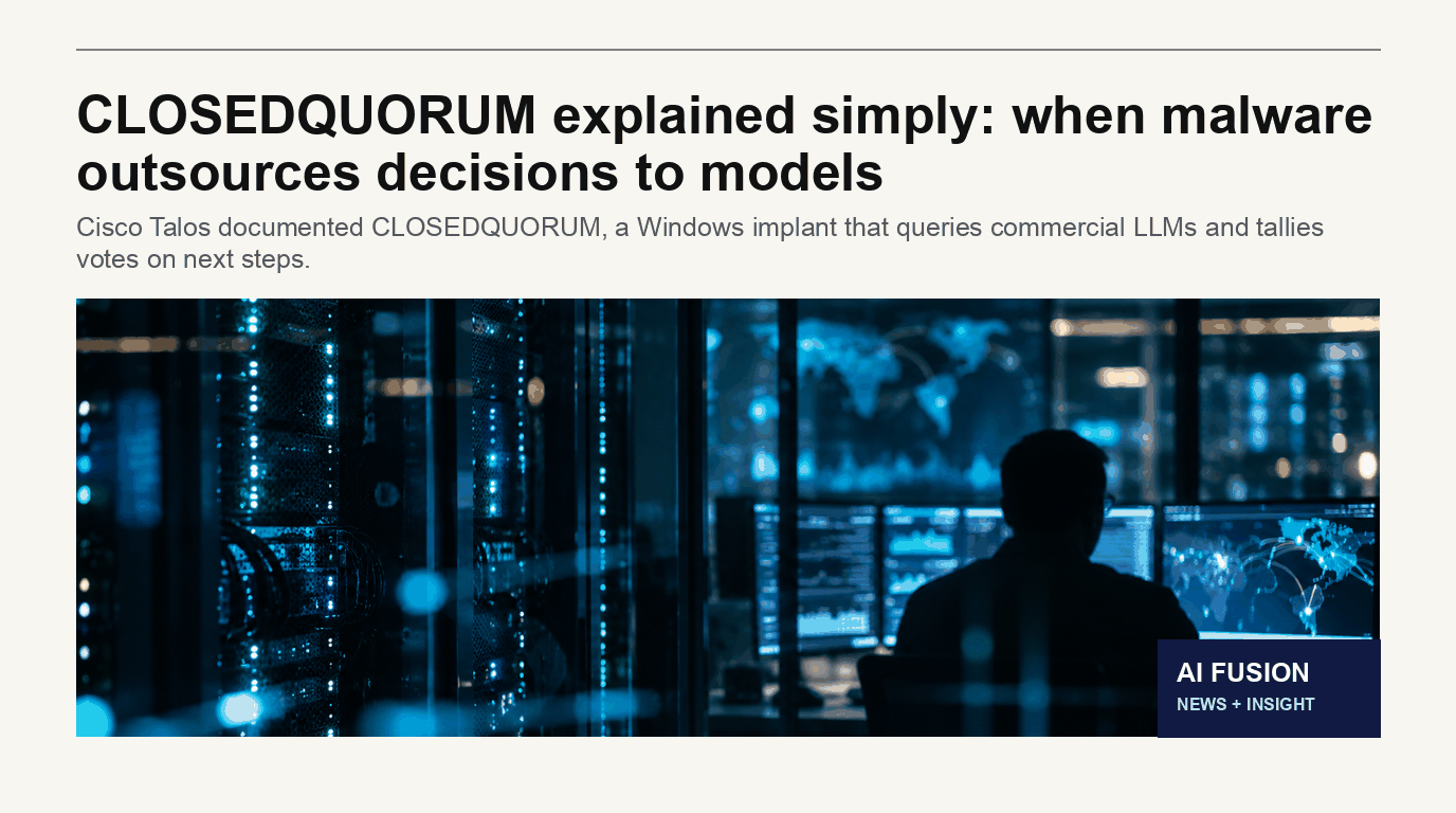 CLOSEDQUORUM malware: when models vote on the next step — Cisco Talos