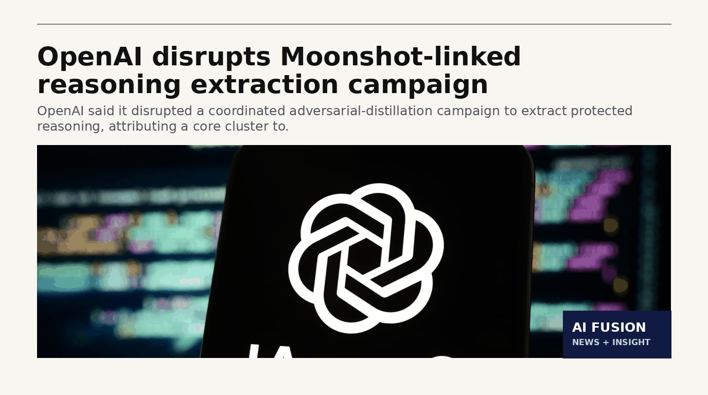 OpenAI disrupts a Moonshot-linked campaign to extract protected model reasoning — 2 Oct 2026