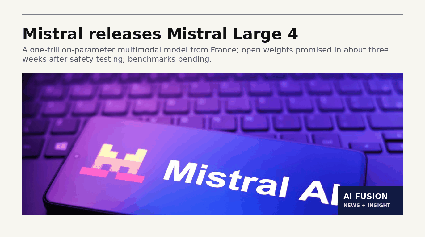 Mistral releases Mistral Large 4 — 7 Oct 2026